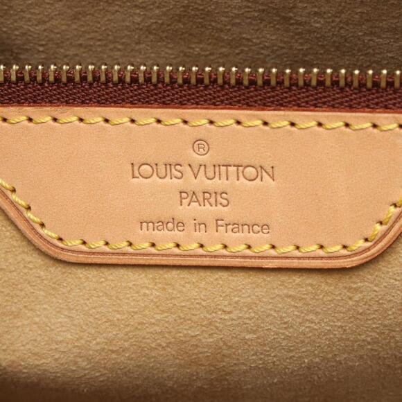 LOUIS VUITTON Authentic Brown Monogram Leather Tote Bag - Picture 4 of 10